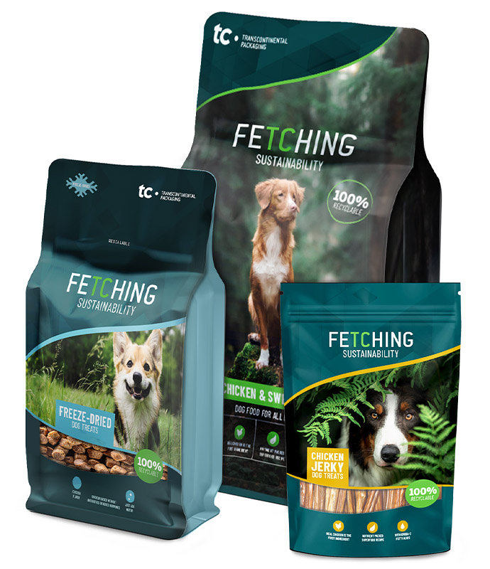 Sustainable pet food packaging solutions by TC Transcontinental